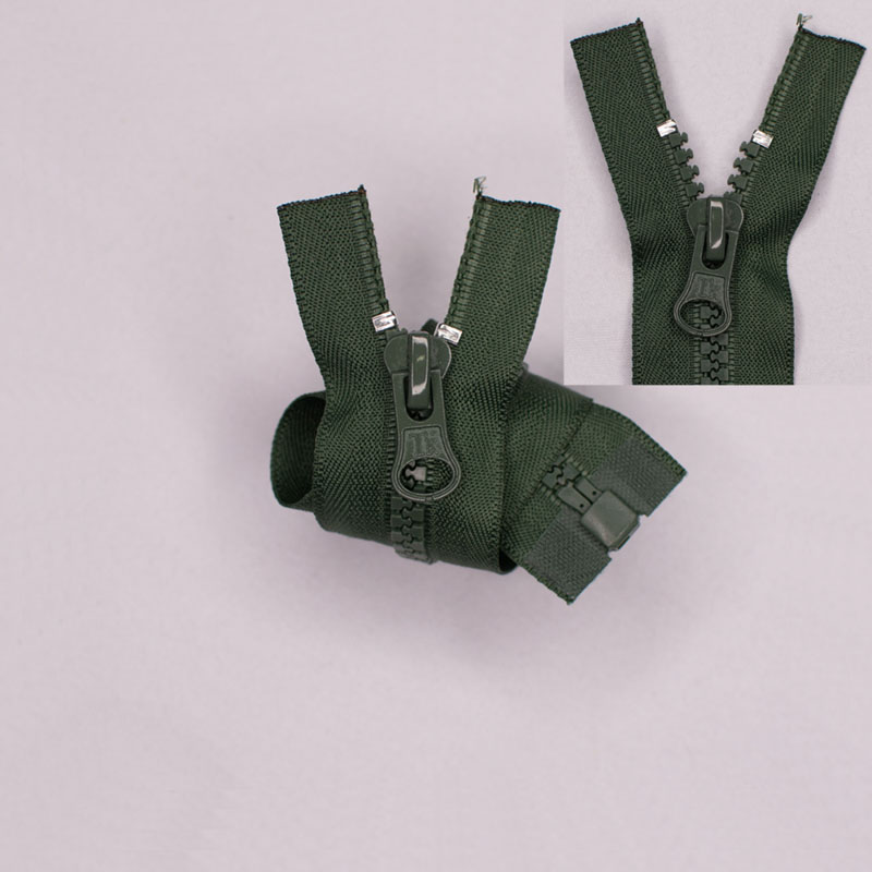 CREMALLERA DELRHIN 5 0 SEPARABLE 25CM VERDE MILITAR 870