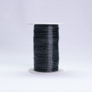 CINTA RASO LUREX PLATA CHINA 1093 7MM #1 NEGRO