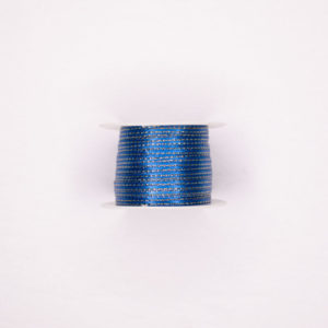 CINTA RASO LUREX DORADO CHINA 1090 3MM #0 AZUL REY
