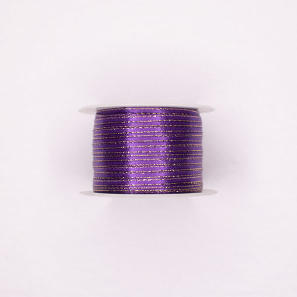 CINTA RASO LUREX DORADO CHINA 1090 3MM #0 MORADA