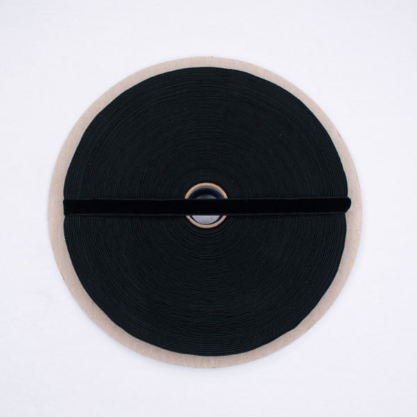 CINTA VELVET 10MM NEGRO 4509