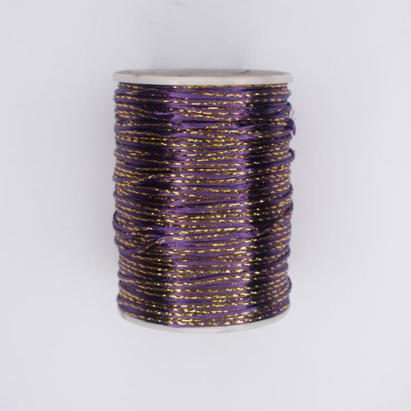 CORDON SEDA LUREX DORADO MORADO 42