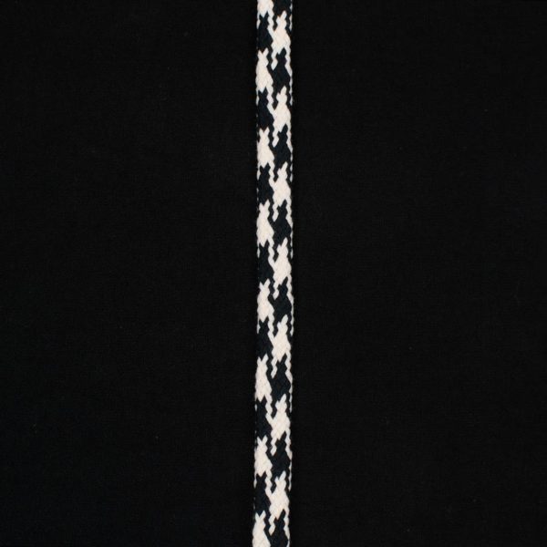 CORDON EXTRAPLANO CEBRA 10MM ANGORA-NEGRO