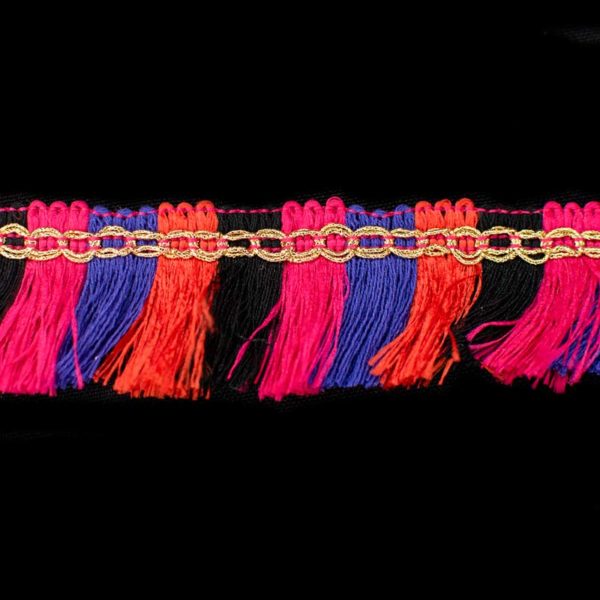 FLECO ROMY 3.0CM NEGRO/NARANJA/FUCSIA/VIOLETA