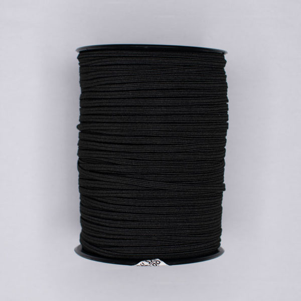 ELASTICO TRENZADO SEDAL #1 NEGRO