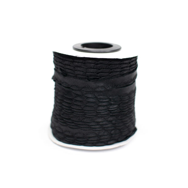 SESGO SATIN ONDULADO NEGRO 2
