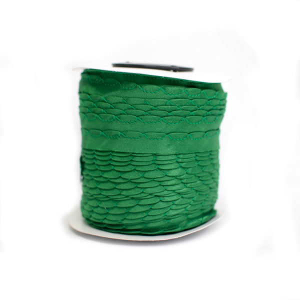 SESGO SATIN ONDULADO VERDE ANT 768