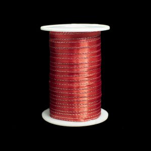CINTA RASO LUREX PLATA CHINA 1093 7MM #1 ROJA