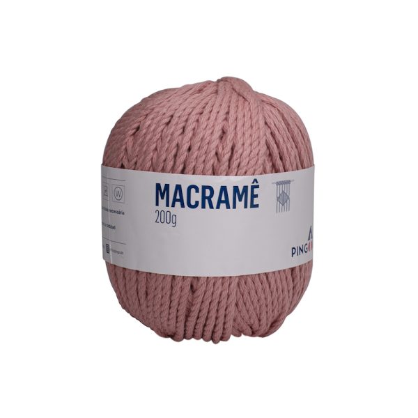 LANA PINGUIN MACRAME 200GMS ROSADO 1376
