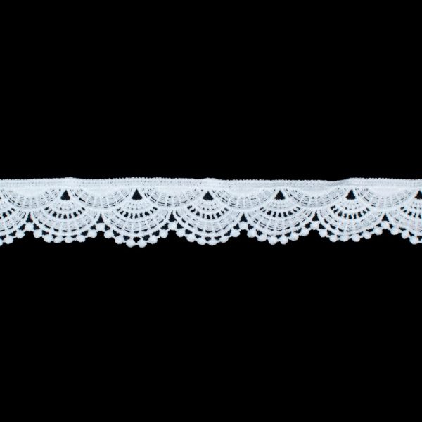 GUIPURE POLIESTER LECHE 071 2.5CM BLANCO